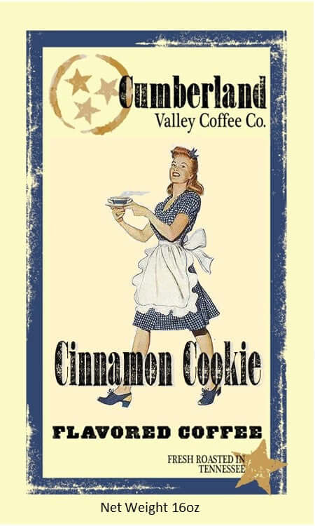 Just like Moms homemade cookies. Cinnamon, buttery and nutty. 16 oz Enjoy the same great taste, but without the hassle of making them yourself. A 16 oz bag of freshly-baked Cinnamon Cookie coffee goodness is the perfect way to indulge.